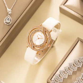 Hodinky Pre Ženy Hodinky 2022 Najpredávanejšie Produkty Luxusné Značky Reloj Mujer Luxusné Elegantné Dámy Quartz Hodinky Kožený Remienok