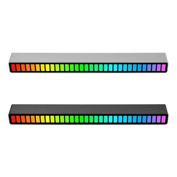 Nové-RGB Zvuk Kontrolu Rytmu Svetla 32 LED 18 Farby Zvukového Spektra USB Hlasom Aktivovaný Atmosféru Svetla