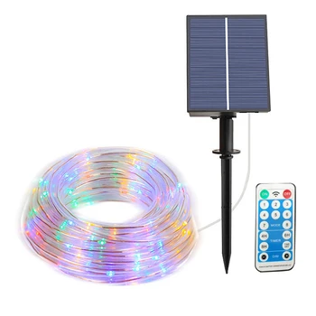 LED Solárne Garland String Lampa Nepremokavé DIY Vonkajšie Osvetlenie, Nastaviteľné Jednoduchá Montáž s Diaľkovým ovládaním pre Dovolenku Strany