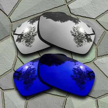 Chrome&Fialová Modrá Polarizované slnečné Okuliare Náhradné Šošovky pre Oakley kľukovej skrine