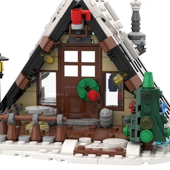 Stavebné Bloky C7358 Zime Sneh Dom City Architektúry Vianočné Série Stavebné Tehly Deti Hračky Najlepšie Vianočné Darčeky