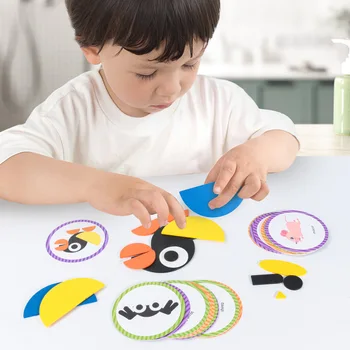 Montessori Hračky Drevené Batoľa Hádanky Deti Detská Baby Vzdelávacieho Hračky Tvar Skladačka Cestovné KMEŇOVÝCH Budovy Hračky Hry